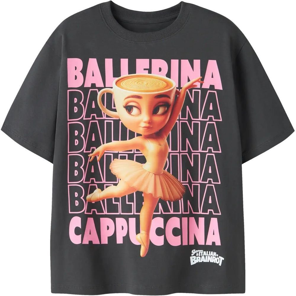T-SHIRT NAME IT NKFAIDA BRAINR 13260398 ΜΑΥΡΟ (116CM)-(6 ΕΤΩΝ)
