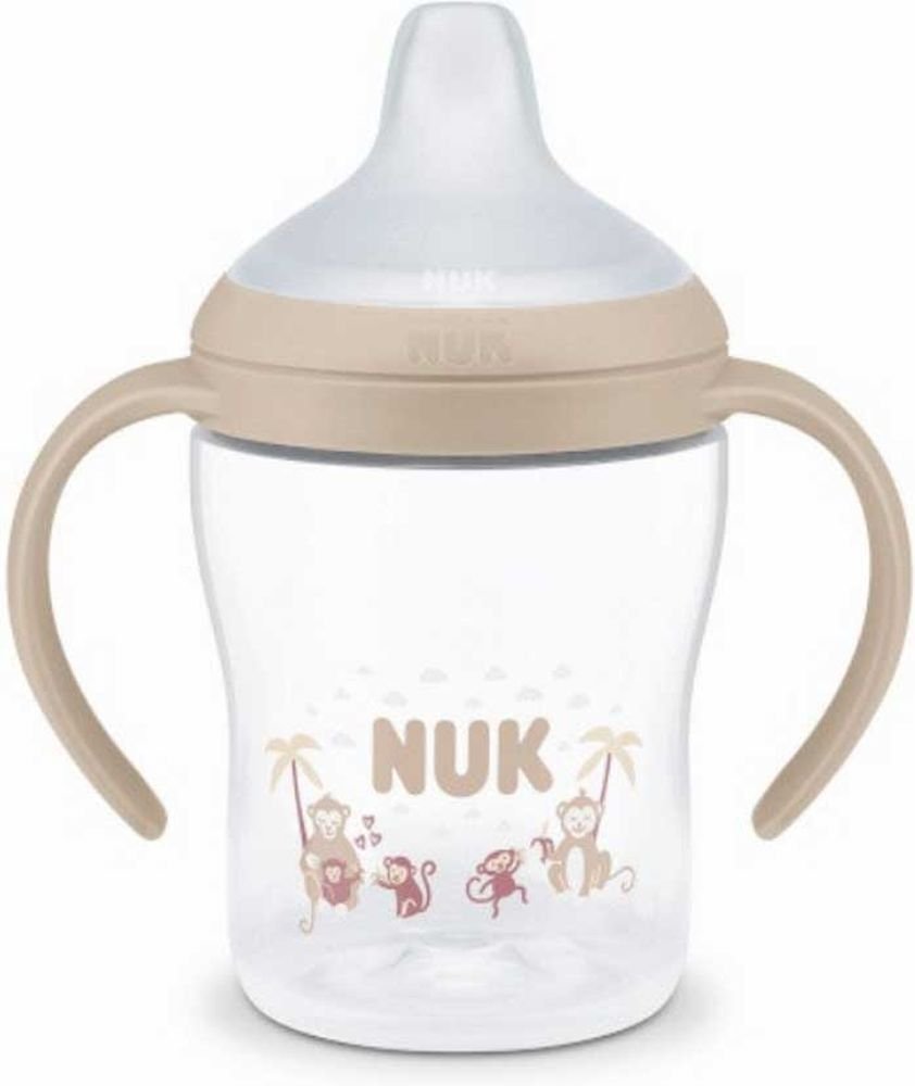 ΜΠΙΜΠΕΡΟ ΕΚΠΑΙΔΕΥΣΗΣ NUK PERFECT MATCH PP ΜΕ ΔΥΟ ΛΑΒΕΣ 6M MONKEY 150ML