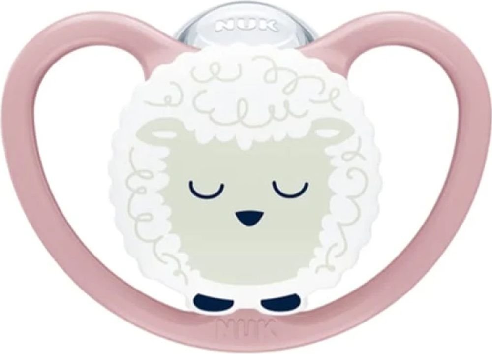ΠΙΠΙΛΑ NUK ΣΙΛΙΚΟΝΗ PERFECT MATCH AIR NIGHT ΜΕΓ.3 ΜΕ ΘΗΚΗ SHEEP