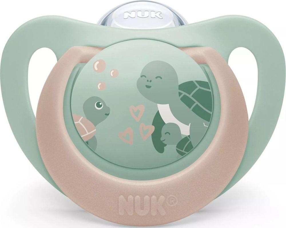 ΠΙΠΙΛΑ NUK ΣΙΛΙΚΟΝΗ FIRST CHOICE ΜΕΓ.2 ΜΕ ΘΗΚΗ TURTLE