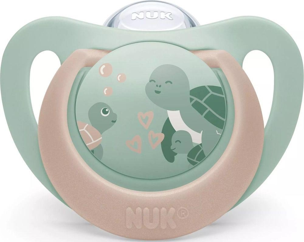 ΠΙΠΙΛΑ NUK ΣΙΛΙΚΟΝΗ FIRST CHOICE ΜΕΓ.3 ΜΕ ΘΗΚΗ TURTLE