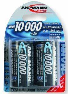 �������� ANSMANN RECHARGEABLE NIMH SIZE D 10000MAH 2 ��� HR20