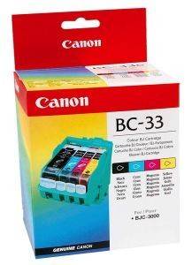    CANON  4  (BLACK, CYAN, MAGENTA, YELLOW)  OEM: BC-33E