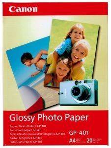 ΓΝHΣΙΟ ΧΑΡΤI CANON A4 GLOSSY PHOTO PAPER 20 ΦYΛΛΑ ΜΕ OEM: GP-401/A4 ΓΝHΣΙΟ ΧΑΡΤI CANON A4 GLOSSY PHOTO PAPER 20 ΦYΛΛΑ ΜΕ OEM: GP-401/A4