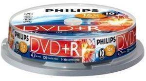 PHILIPS DVD+R 4,7GB 16X CAKEBOX 10 PACK