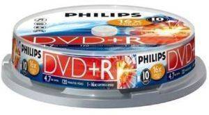 PHILIPS DVD+R 4,7GB 16X CAKEBOX 10 PACK PHILIPS DVD+R 4,7GB 16X CAKEBOX 10 PACK