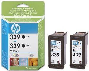 ΠΑΚΕΤΟ ΔΥΟ ΔΟΧΕΙΩΝ ΜΑΥΡΗΣ ΜΕΛΑΝΗΣ HEWLETT PACKARD NO 339 (BLACK) ΜΕ ΟΕΜ: C9504EE ΠΑΚΕΤΟ ΔΥΟ ΔΟΧΕΙΩΝ ΜΑΥΡΗΣ ΜΕΛΑΝΗΣ HEWLETT PACKARD NO 339 (BLACK) ΜΕ ΟΕΜ: C9504EE