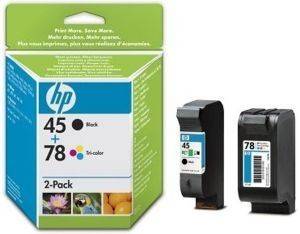 ΠΑΚΕΤΟ 2 ΔΟΧΕΙΩΝ ΜΕΛΑΝΗΣ HP 45/78 ΜΕ OEM:SA308AE ΠΑΚΕΤΟ 2 ΔΟΧΕΙΩΝ ΜΕΛΑΝΗΣ HP 45/78 ΜΕ OEM:SA308AE