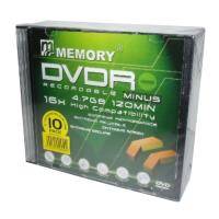 MEMORY DVD-R 4,7GB 16X SLIM CASE 10 MEMORY DVD-R 4,7GB 16X SLIM CASE 10