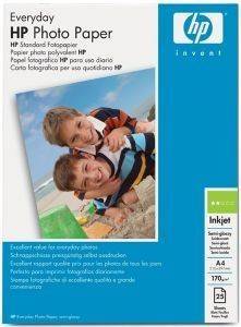   HEWLETT PACKARD A4 VERYDAY PHOTO SEMI - GLOSSY PAPER 25   OEM: Q5451A