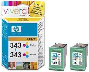 ΠΑΚΕΤΟ ΔΥΟ ΔΟΧΕΙΩΝ ΤΡΙΧΡΩΜΗΣ ΜΕΛΑΝΗΣ HEWLETT PACKARD NO 343 ΜΕ OEM : CB332EE ΠΑΚΕΤΟ ΔΥΟ ΔΟΧΕΙΩΝ ΤΡΙΧΡΩΜΗΣ ΜΕΛΑΝΗΣ HEWLETT PACKARD NO 343 ΜΕ OEM : CB332EE