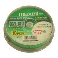 MAXELL DVD-R 4,7GB 16X FULL FACE PRINTABLE CAKEBOX 10 MAXELL DVD-R 4,7GB 16X FULL FACE PRINTABLE CAKEBOX 10