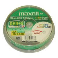 MAXELL DVD+R 4,7GB 16X FULL FACE PRINTABLE CAKEBOX 10