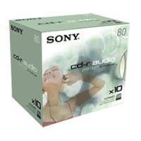 SONY AUDIO CD-R 80MIN/700MB PREMIUM JEWEL CASE 10 PACK