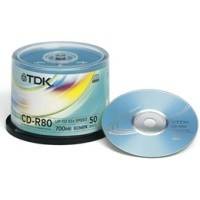 TDK CDR 52X 80 MIN 700MB CAKEBOX 50PCS TDK CDR 52X 80 MIN 700MB CAKEBOX 50PCS