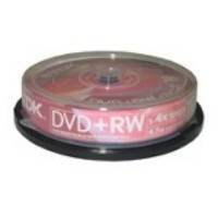 TDK DVD+RW 4X 4.7GB CAKEBOX 10PCS