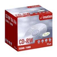 IMATION CD-RW 700MB 80MIN 10X - 24X JEWELCASE 10 PACK