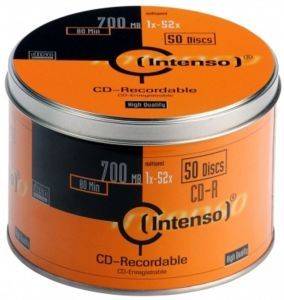 INTENSO CD-R 52X 80MIN 700MB METAL-TUB 50 PACK