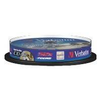 CD-RECORDABLE VERBATIM 80MIN - 700MB LIGHTSCRIBE CAKEBOX 10