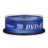 VERBATIM DVD+R 16X 4.7GB CAKEBOX 25PCS