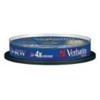 VERBATIM DVD+RW 120MIN-4,7GB 4X CAKEBOX 10