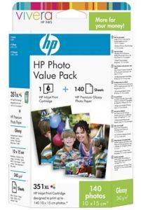   HP 351XL SERIES + 140  GLOSSY PHOTO PAPER A6  OEM: Q8848EE