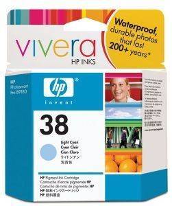 ������ ������ HEWLETT PACKARD NO 38 VIVERA ������� ����� (LIGHT CYAN) �� OEM:C9418A
