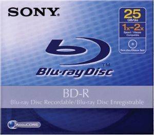 SONY BLU-RAY DISC 25GB BD-R 2X JEWELCASE SINGLEPACK