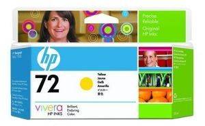 HEWLETT PACKARD ΓΝΗΣΙΟ ΜΕΛΑΝΙ HEWLETT PACKARD NO 72 VIVERA ΚΙΤΡΙΝΟ (YELLOW) 130ML ΜΕ OEM:C9373A