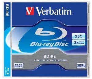 VERBATIM BLU-RAY BD-RE 2X 25GB JEWEL CASE 5PCS