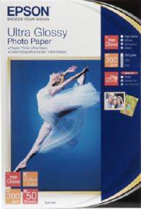  EPSON ULTRA GLOSSY PHOTO PAPER A6 10 X 15 CM 50   OEM : S041943