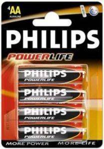 ΜΠΑΤΑΡΙΑ PHILIPS POWER LIFE AA 4 TEM ΜΠΑΤΑΡΙΑ PHILIPS POWER LIFE AA 4 TEM