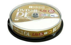 RICOH DVD+R DUAL LAYER 8,5GB 8X CAKEBOX 10 RICOH DVD+R DUAL LAYER 8,5GB 8X CAKEBOX 10