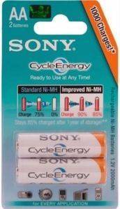 ΜΠΑΤΑΡΙΑ SONY RECHARGEABLE BLUE 2000MAH AA 2 TEM ΜΠΑΤΑΡΙΑ SONY RECHARGEABLE BLUE 2000MAH AA 2 TEM