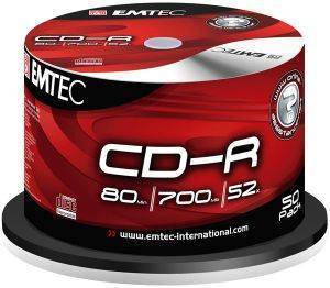 EMTEC CD-R 52X 80 MIN 700MB CAKEBOX 50 PACK