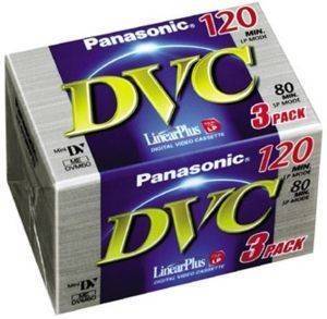 PANASONIC MINI DV - C 80 MIN 3 PACK PANASONIC MINI DV - C 80 MIN 3 PACK