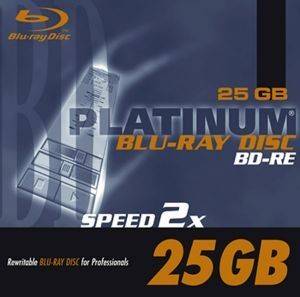 PLATINUM BLU RAY BD-RE 2X 25 GB JEWEL CASE PLATINUM BLU RAY BD-RE 2X 25 GB JEWEL CASE