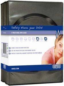 SWEEX DVD CASE DOUBLE  5 PACK