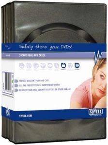 SWEEX DVD CASE DOUBLE  5 PACK