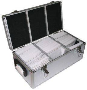 ALUMINIUM CARRY CASE-BOX 400 DISCS