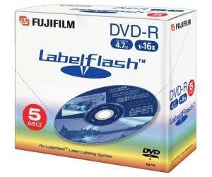 FUJI 4,7GB DVD-R LABELFLASH 5 PACK