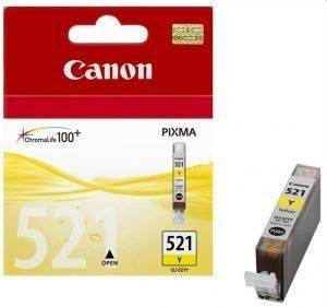ΓΝΗΣΙΟ ΜΕΛΑΝΙ CANON ΚΙΤΡΙΝΟ (YELLOW) ΜΕ OEM: CLI-521Y