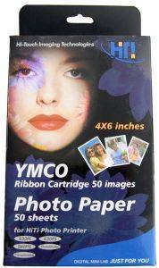 HITI PHOTOPAPER PACK RIBBON CARTRIDGE + 50  A6 PHOTO PAPER