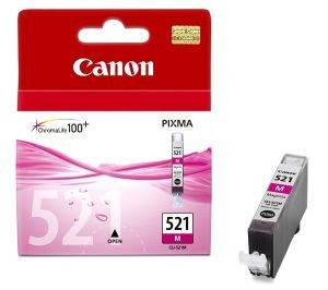 CANON ΓΝΗΣΙΟ ΜΕΛΑΝΙ CANON ΙΩΔΕΣ (MAGENTA) ΜΕ OEM: CLI-521M