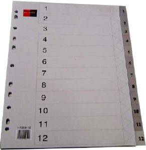 ΔΙΑΧΩΡΙΣΤΙΚΟ BLACK RED PP A4 1-12 ΑΡΙΘΜΗΤΙΚΟ ΔΙΑΧΩΡΙΣΤΙΚΟ BLACK RED PP A4 1-12 ΑΡΙΘΜΗΤΙΚΟ