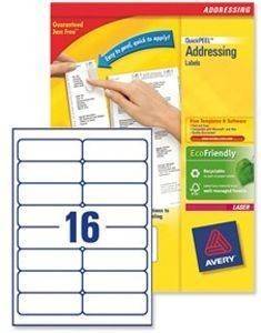  AVERY QUICK-PEEL 99.1 X 33.9MM 100  1600 .