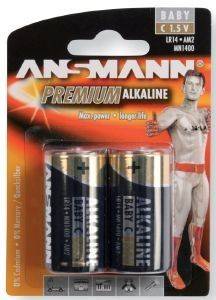 ΜΠΑΤΑΡΙΑ ANSMANN PREMIUM ALKALINE SIZE C 2 TEM. ΜΠΑΤΑΡΙΑ ANSMANN PREMIUM ALKALINE SIZE C 2 TEM.