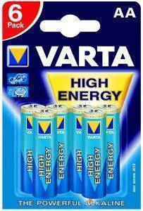 T VARTA HIGH ENERGY AA 4BAT + 2BAT 