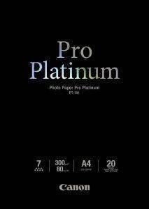 ������ PHOTO PAPER PRO PLATINUM CANON GLOSS A4 20 ����� �� OEM : PT-101