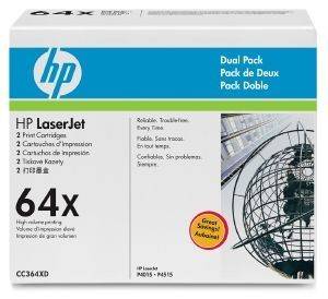  HEWLETT PACKARD BLACK TONER DUAL PACK  OEM: CC364XD